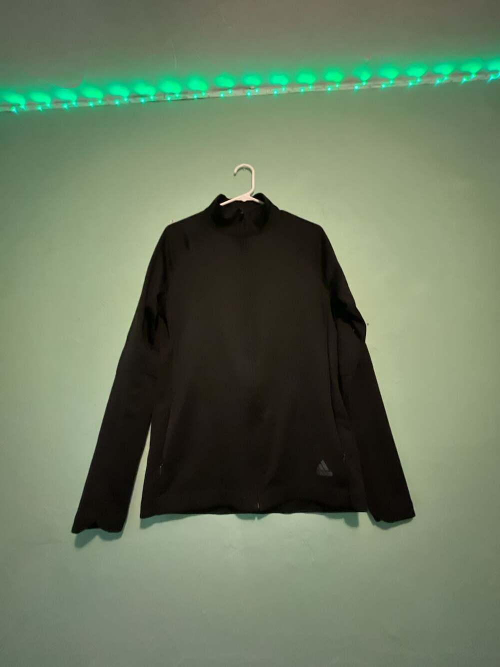 Adidas Running Full Zip Track Jacket Black Size M